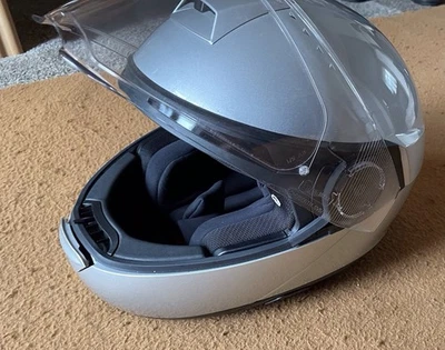 Schuberth C4 Pro mit SC1  Gr. S / 55 in Silber Sehr Guter Zustand - Bild 1 von 4