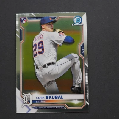 2021 Bowman Chrome - Tarik Skubal #28 (RC) Rookie Cy Young - Imagem 1 de 2