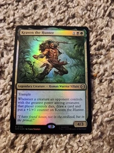 x1 Kraven the Hunter R MTG Marvel's Spider-Man M/NM, English - Picture 1 of 9