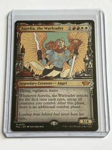 Aurelia Warleader 35 MTG Multiverse Legends 2023 MT - 9.0 + Non Foil Mythic Rare - Picture 1 of 13