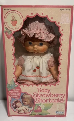 Винтажная кукла Strawberry Shortcake 14 дюймов Blow Kiss Baby Doll ароматизированные поцелуи🍓 - Изображение 1 из 4