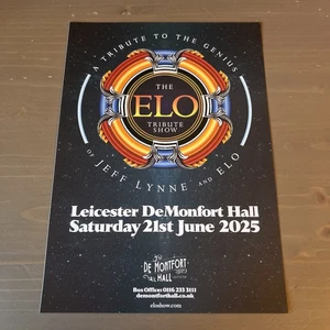 THE ELO TRIBUTE SHOW 2025 Leicester De Montfort Hall Theatre Flyer - Picture 1 of 2