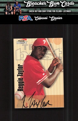 1998 Team Best NNO Reggie Taylor Autographs Signature Series Auto - Image 1 of 2