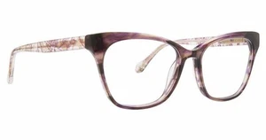 NEW Badgley Mischka BMDELICE Eyeglasses Purple 100% AUTHENTIC - Picture 1 of 1