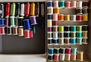 Madeira Alcazar Gutterman Rayon Thread + Madeira Polyneon Aerofil Cotona Lot - Picture 1 of 8