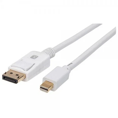 Techly Cavo Mini DisplayPort Maschio a DisplayPort Maschio 4K 60Hz 1m Bianco - Immagine 1 di 4