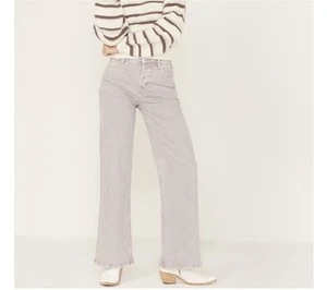 CLEO + WOLF JEANS DONNA VITA ALTA LARGHI DRITTI 30x32 - Foto 1 di 12