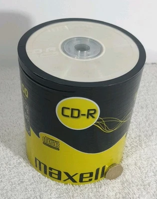 100 Maxell Blank CD-R CD discs 700MB 80m Extra Protection Shrinkwrap 624037 52x - Image 1 of 4