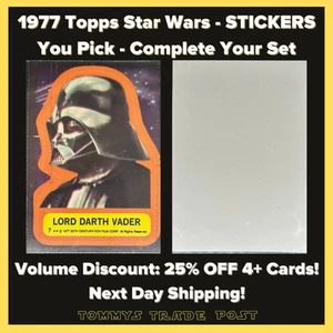 1977 Topps Star Wars Stickers Series 1-5 Singles All Series You Pick 25% OFF 4+ - Picture 1 of 206