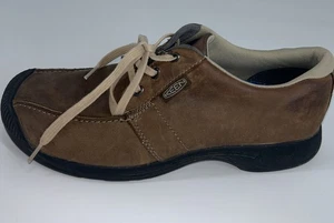 Keen Leder Schuhe Herren Größe 10 Braun Schnürschuhe Oxford Zehenschutz Freizeit EU 43 - Bild 1 von 10