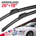 Front Windshield Wiper Blades Pair 26"+18" All Season For Kia Cadenza 2014-2018