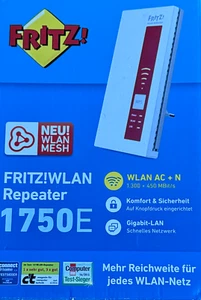 MESH FRITZ!WLAN Repeater 1750E Dualband 20002686 Extender Verstärker Fritzbox - Bild 1 von 1