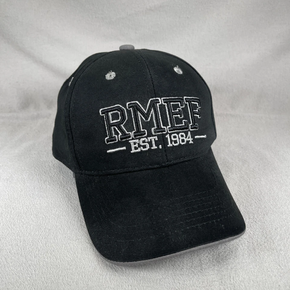 RMEF Rocky Mountain лось шляпа мужской один размер черный бейсболки кепка с вышивкой OC крышка - Изображение 1 из 4