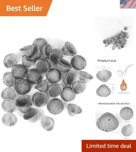 50 Stück Rohrsiebe 3/4 Zoll 100% Edelstahl Schüssel Siebe Filter, 0,75 Inc - Bild 1 von 8