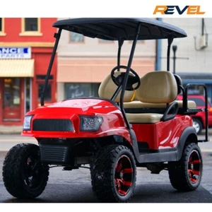 Club Car Precedent MadJax Alpha Street Red Golf Cart Body Kit (2004-Up) - Picture 1 of 6