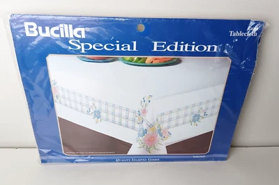 Mantel estampado diseño floral Bucilla Fiesta SELLADO 52 x 70 pulgadas Foto 1 de 2