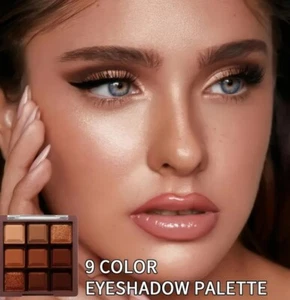 Paleta de sombras de ojos impermeables Leixina 9 colores CHOCOLATES de larga duración, edificable - Imagen 1 de 5