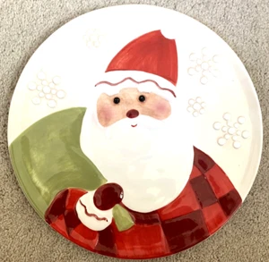 Hallmark SANTA CLAUS St. Nick Cookies for Santa Plate Tray Platter 10.75" CUTE! - Picture 1 of 4