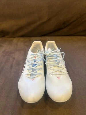 Puma King Pro FG/AG Silver Sky Blue Soccer Cleats 107569 01  Women's - Image 1 of 4