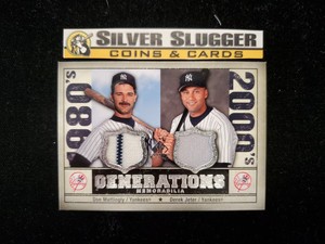 2008 Derek Jeter/ Don Mattingly SP Legendary Cuts Generations Dual Jersey! 