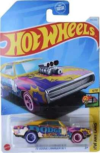 Hot Wheels - 2024 HW Art Cars 4/10 '70 Dodge Charger R/T 108/250 (BBHTB76) - Picture 1 of 1
