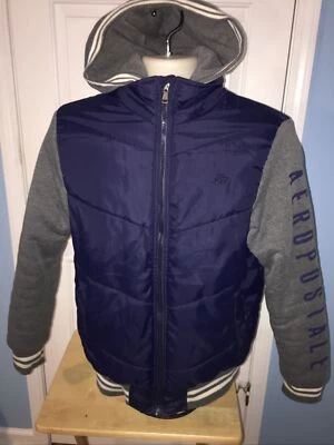 Ветровка с капюшоном Aeropostale куртка на молнии подростковая средняя M - Изображение 1 из 4