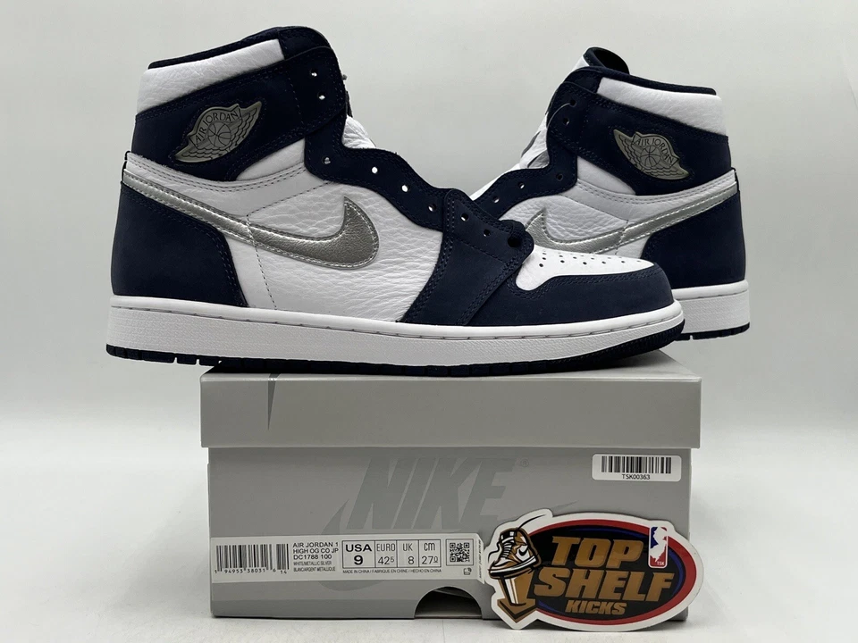 Nuevo Air Jordan 1 Retro Alto OG Co.jp Midnight Navy 2020 Talla 9 Auténtico Raro  Foto 1 de 4