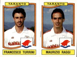 figurina NEW CALCIATORI PANINI 1990/91 numero 476 Taranto Turrini Raggi - Foto 1 di 2
