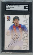 Lionel Messi 2004-05 Panini Mega Cracks Barca Campeon Catalan SGC 8 #89 Rookie