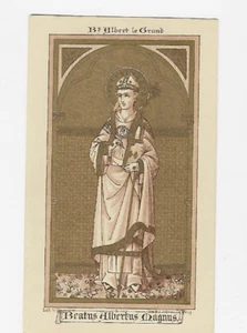 EINE ALTE & SELTENE ANDACHTSKARTE: HL. ALBERT DER GROSSE Litho S. Augustin - Bild 1 von 1