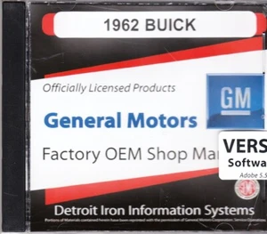 1962 Buick All Models Factory Service Repair Manual & Parts Catalog on CD - Picture 1 of 1