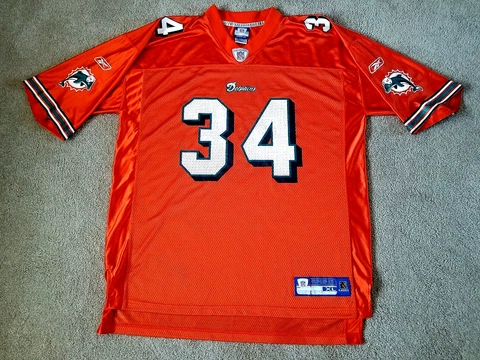 Vintage Reebok Miami Dolphins #34 Ricky Williams Jersey Size XL Cover