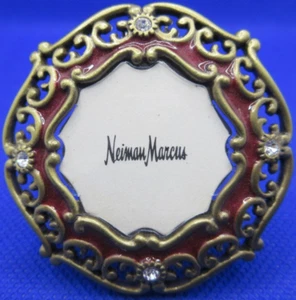 Jay Strongwater Neiman Marcus Mini Rahmen Emaille Kristall Staffelei Clip Sammlerstück - Bild 1 von 7