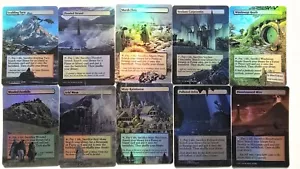 Fetch Land 04 Set Foil-Altered Art Custom MTG Misty Rainforest Scalding Tarn - Picture 1 of 11