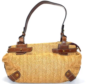 Matties Bag Purse Handbag Pocketbook Chevron Pattern Compartment Satchel - Picture 1 of 12