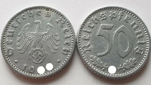 Allemagne Nazie 50 Pfennigs reichspfennig 1939-1944 KM#96 Choisissez ! - Picture 1 of 4