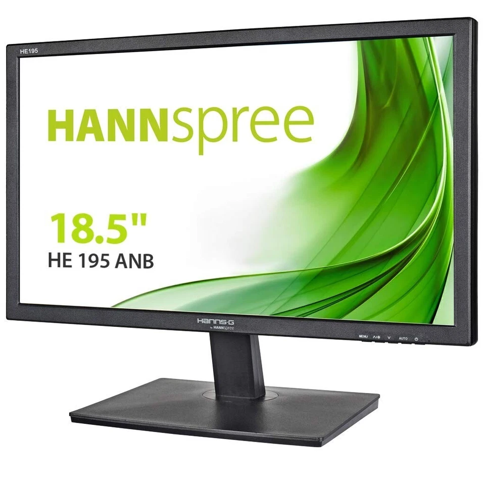 HANNspree 18.5 Inch Monitor WXGA LED 60 Hz HE195ANB - Image 1 of 1
