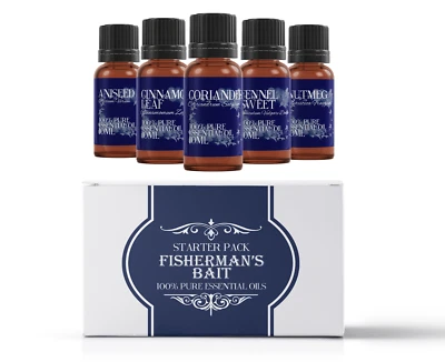 Mystic Moments Fisherman's Bait Essential Oil Gift Starter Pack 5 x 10ml - Image 1 of 4