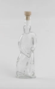 Glas Flasche Eishockey Spieler 0,2 Liter Füllvolumen - Bild 1 von 1