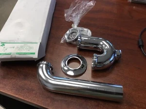 McGuire 8902 Chrome P Trap 1-1/4 x 1-1/2" Cast Brass P-Trap 17 Ga With Clean out - Picture 1 of 9