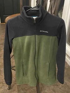 Columbia Sweater Black/Green Boys Size Large - Picture 1 of 6