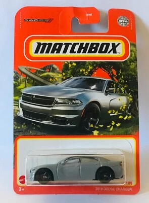 DODGE Charger 20018 Matchbox Modellino Auto Grey Grigia Car Nuova Come Foto - Immagine 1 di 4