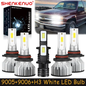 For Chevy Tahoe 1995-2000 6x Combo 9005+9006 LED Headlights H/L H3 Fog Light F7 - Imagen 1 de 23