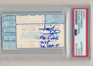 Isiah Thomas Signed 1990 NBA Finals Game 3 Ticket Stub PSA/DNA Detroit Pistons - Picture 1 of 2