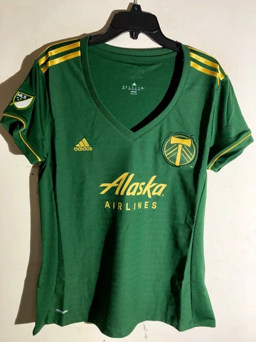 Adidas Women's MLS Jersey Portland Timbers Team Green sz S Cover
