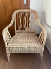 Vintage Retro Bamboo Cane Wicker Chair Tiki Bohemian Style