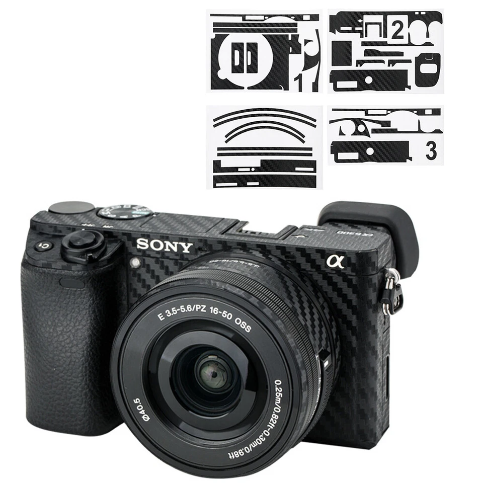 Защита корпуса камеры от царапин пленка чехол для Sony A6400 A6300 + 16-50 мм объектив - Изображение 1 из 4