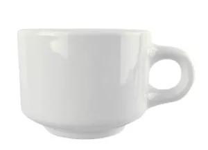Vtg Homer Laughlin Best China Restaurant Ware Short White Coffee Cup Stackable - Picture 1 of 7