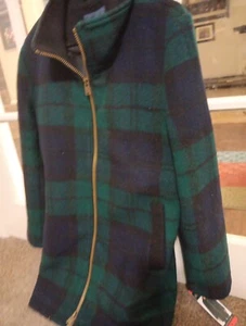 Pendleton 女士风衣中号羊毛夹克绿色格子 - 第 1 张/共 6 张