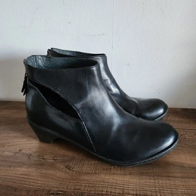 Dansko Women’s Bonita Black Leather Cut Out Zip Ankle Boots Size EU 39 US 8.5 - Image 1 of 4